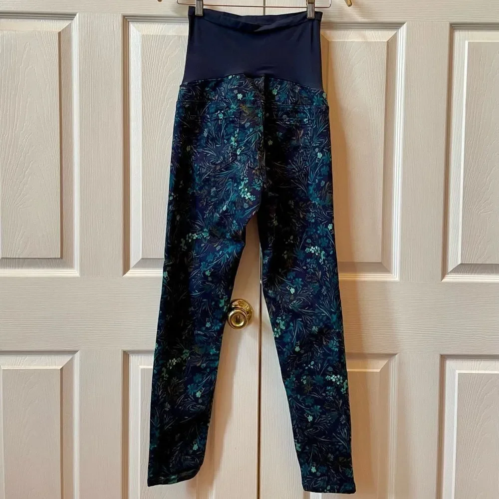 Motherhood Maternity Printed Denim Pants Size M EUC